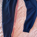 PINK - Victoria's Secret Victoria's Secret Women’s Pink Joggers Navy Fold Over Waist Low Rise Size S EUC Photo 6