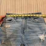 American Eagle Outfitters Stretch Mom Jean High Rise Cut Off Denim Shorts 0 Photo 6