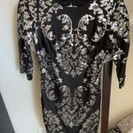 Dillard's Black and Silver Sequin Mini Dress Photo 0