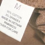 Playboy  Size Medium Chocolate Brown Ribbed Cropped Tank Top Heart Graphic Photo 3