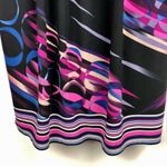 Bisou Bisou  mini dress cap sleeve V neck geo print. Size: 4 Photo 6