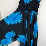 Y2K Coconut Girl Mini Dress Floral Print Black Size M Photo 4