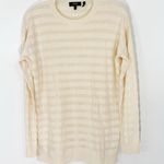 Theory Hilson S Refined Merino Wool Striped Knit Sweater Lightweight Photo 0