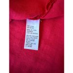 Willi Smith raspberry Linen Blend Henley Tunic Shirt Size M Photo 5