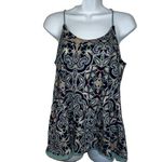 Anthropologie MEADOW RUE Nuria Paisley Racer Back Swing Tank EUC Size Small Photo 2