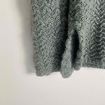 Me to We  Women's Green Cable‎ Knit Pullover Chenille Sweater Large Photo 3