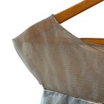 Adrianna Papell  NWT Icy Mint Pleated Satin Gown Size 12 Beaded Neck Formal Dress Photo 13