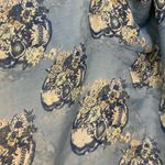 Olsenboye Womens Infinity Scarf Blue Skull Skulls Print 33x48 One Small Hole Photo 6