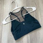 Popflex Sports Bra stellar crop mesh womens Teal (small) workout activewear gym Blue Photo 1
