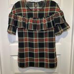 J.Crew Multicolor Edie Stewart Tartan Plaid Ruffle Blouse size 2T Photo 0