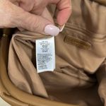 The Drop Brown Vegan Leather Ruched Crossbody Bag Asymmetrical Bag Purse Women Tan Photo 5