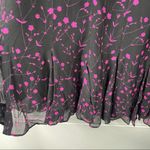 Karina Grimaldi  pink‎ black floral long sleeve mini dress Photo 5