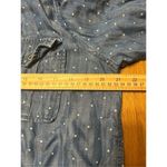 Philosophy  Women's 100% Tencel Blue Polka Dot Chambray Shirt Dress Size Large Photo 5
