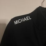 Michael Kors Black Quarter Zip Long Sleeve Pullover Sweater Photo 2