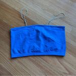 Free People NWOT Intimately  Provence Blue Skinny Strap Bandeau Top Medium Large Photo 2