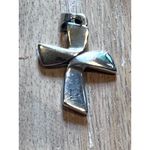 James Avery Retired James‎ Avery Sterling Silver Cross Necklace Twisted Ribbon Pendant 925 Photo 5