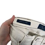 Lucky Brand  Bridgette Skinny White Raw Hem Jeans High Rise Stretch Womens 2/26 Photo 6