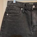 Madewell  Black Wash Denim Mini-Skirt EUC Photo 4