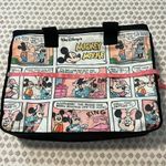 Disney Mickey Minnie Mouse Comic Strip Zipper Tote Travel Overnight Large Bag Photo 9