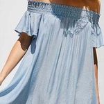 Urban Outfitters Striped Off The Shoulder Dress Photo 0