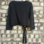 Madewell  black tie side long sleeve tee size small Photo 3