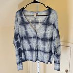 Anthropologie  Pilcro EUC Women's Blue Tie-Dye Cardigan Sweater S Photo 1