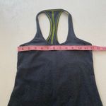 Lululemon  Run: Start Line Racerback shirt Black Heather Lime Size 4 Photo 3