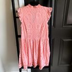 Disney  beauty and the beast pink lace flutter sleeve dress size medium Photo 1
