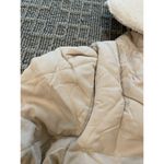 BLANK NYC  Warm Hearts Quilted Sherpa Jacket Womens Medium New Beige Photo 3