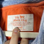 The Black Dog Heathered Space Dye Blue Cowl Neck Pullover Sweatshirt Small Photo 4