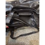 Karl Lagerfeld Lagerfeld PVC Faux Brown Leather Duffle Bag Unisex Overnight Weekender Photo 5