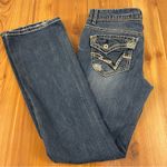 Vanity Low Rise Slim Distressed Bootcut Jeans Contrast Stitching Y2K 30x33 Blue Size undefined Photo 12