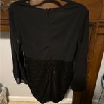 SheIn  Black Sequin Long Sleeve Dress Photo 1
