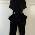 Nasty Gal Faux Leather High-Waist Suspenders Photo 0