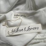 For Love & Lemons  Trisha Crop Top White Sheer Blouson Long Sleeve Blouse - S Photo 5