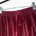 Partners Intimates Maroon Velvet High Rise Pajama Shorts Size Small Photo 1