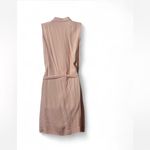 Sleeveless Belted Shirt Dress‎ Pink Photo 2