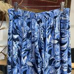 Lilly Pulitzer  Avery Crop Navy Floral Wide Leg Pull
On Pants - Sz 4 💛🎀 Photo 5