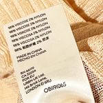 Free People Size Small Peach Long Sleeve Surplice Deep V Neckline Top Photo 3