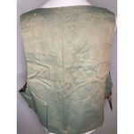 Patchwork Open Vest L Handmade Crazy Quilt Button Appliqué Granny Grandma Vtg Size L Photo 5