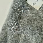 Fuzzy Grey Gloves with Snowflake Accents NWT Gray Photo 2