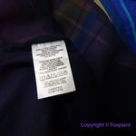 Ann Taylor Madras Plaid Tie Shoulder Tank Top Night Sky size XS Photo 11