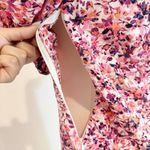 NWT Stillwater Women's Pink‎ Puff Sleeve Square Neck Floral Dress Size Medium Pink Photo 4