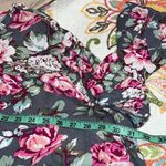 Umgee  size 1XL women’s gray floral trapeze dress flowy elastic on mid sleeve NWT Photo 4