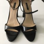 ZARA Barely There LEATHER SANDAL black minimalist Shoes Womens Size 40 2… Photo 3