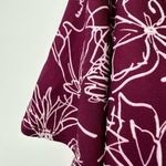 Fortune + Ivy Maroon Floral Faux Wrap Dress size XXL Tie Waist Short Sleeves Photo 9