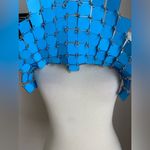 Rhombic Blue Squared Sequin Glisten Halter Top Photo 6