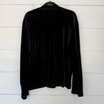 Coldwater Creek  Women’s 2X Black Velour Zip Up Jacket Photo 3