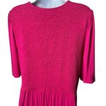 Boden Bethany Smocked Jersey Dress in Berry Pink Milk Maid Renaissance 14 Size undefined Photo 6
