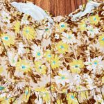 Sky to Moon Yellow Floral Strapless Dress Photo 4